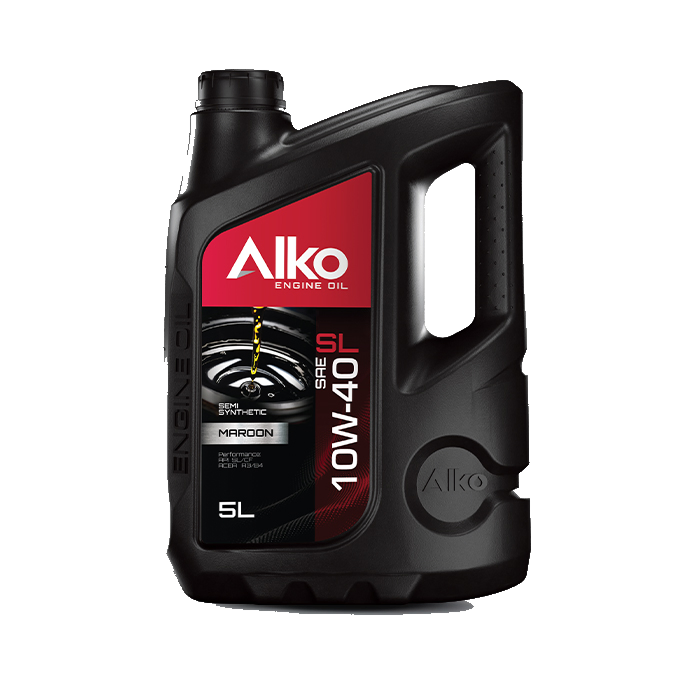 روغن موتور آلکو مارون 10W-40 SL/CF حجم 5 لیتر — تصویر رسمی محصول با پس‌زمینه شفاف