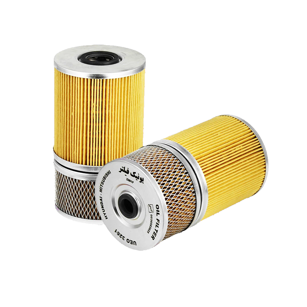 فیلتر روغن جرثقیل میتسوبیشی و بیل هیوندا 210 موتور H - UEO 3261